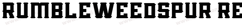 RumbleweedSpur Regul字体转换